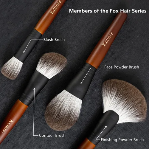 Vista 5 de Brocha de contorno para brochas de maquillaje facial en polvo, contorno y definición, perfecto para polvo de contorno, rubor, bronceador