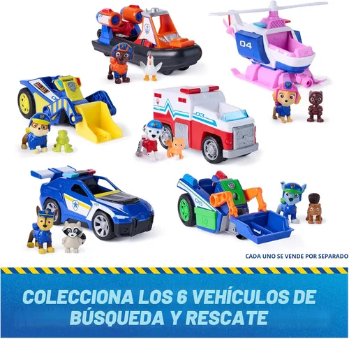 Vista 6 de Paw Patrol: Search & Rescue, Chase Rescue Cruiser Vehicle with 2 Figures
