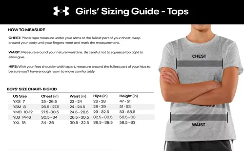 Vista 5 de Under Armour Girls' Outdoor Long Sleeve Tee, Stylish Crew Neckline, Cute Full Fit