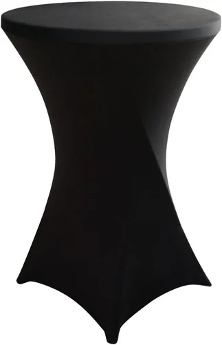 Vista 16 de JISEN Mantel elástico ajustable redondo de licra para cóctel con brillo metálico, cubierta de mesa con tapa de 61 cm, color dorado