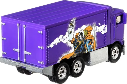 Vista 4 de Hot Wheels Pop Culture Hi-Way Hauler - Vehículo a escala 1:64 para niños de 3 años en adelante y coleccionistas de autos de juguete clásicos
