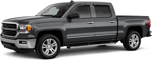 Vista 6 de Black Horse - 4 protectores de lluvia para ventana, deflector solar compatible con Silverado/Sierra 1500 2014-2018 doble cabina Silverado/Sierra
