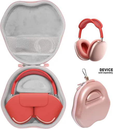 Vista 7 de Funda para auriculares Apple AirPods Max, para auriculares con funda (azul) (oro rosa)