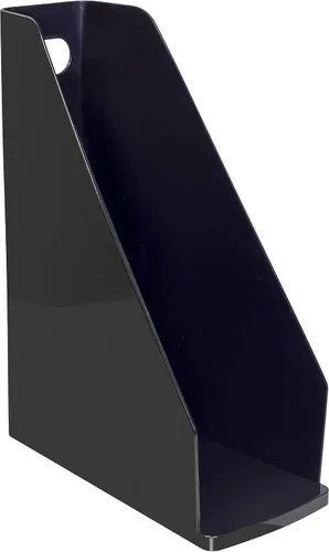 Vista 4 de Storex Modern Gloss - Archivo de revista, 2.8 x 9.8 x 12.2 pulgadas, negro, caja de 4 (00148E04C)