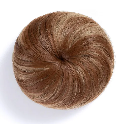 Vista 12 de Onedor Extensión de Cabello Fibra Sintética Chignon Donut Moño Peluca (10)