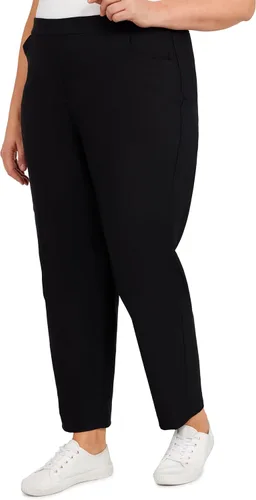 Vista 3 de Alfred Dunner Pantalón clásico Allure elástico de longitud media para mujer Blanco puro
