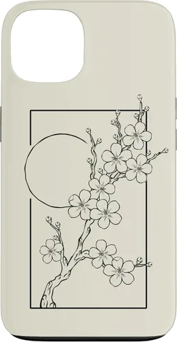 Vista 7 de iPhone 16 Japanese Graphic Cherry Blossom with Sun Case