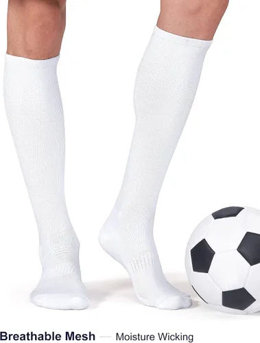 Vista 4 de FITRELL Paquete de 23 calcetines de béisbol y sóftbol para niños, jóvenes, hombres y mujeres, calcetines altos hasta la rodilla (varios colores)