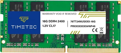 Vista 13 de Timetec Premium 8GB DDR4 2400MHz (DDR4-2400) PC4-19200 (PC4-2400T) sin ECC sin búfer 1.2V CL17 1Rx8 de rango único 260 pines SODIMM, módulo