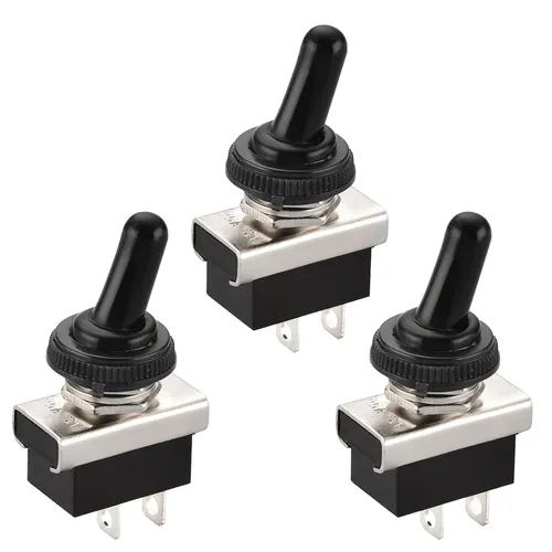 Vista 13 de Baomain, interruptor de conmutación SPST con apagado-encendido, 2 clavijas, 12 V 25 A con cubierta impermeable para auto