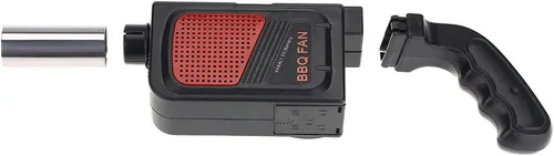 Vista 4 de Soplador de aire para barbacoa portátil eléctrico de mano para barbacoa, ventilador de aire, soplador de fuego, herramienta de fuelle para acampar