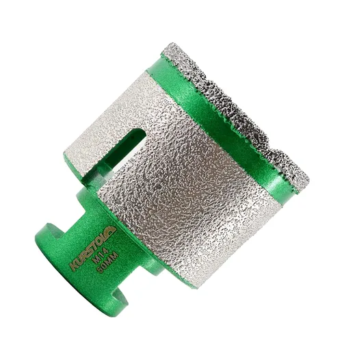 Vista 9 de Broca de núcleo de diamante – Broca de diamante para fresado de dedo de diámetro de 2 x 58 – 11 pulgadas, rosca para agrandar, dar forma a bisel