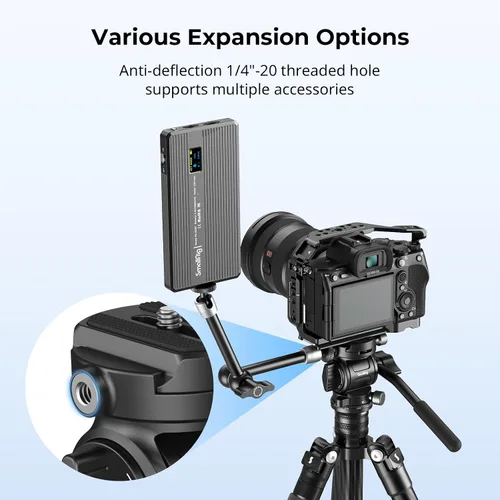 Vista 7 de SmallRig CH3 Cabezal de Video, Cabezal Fluido de Trípode Cabezal Pan Tilt con Placa de Liberación Rápida para Arca Swiss, Soporta Giro de 360° e