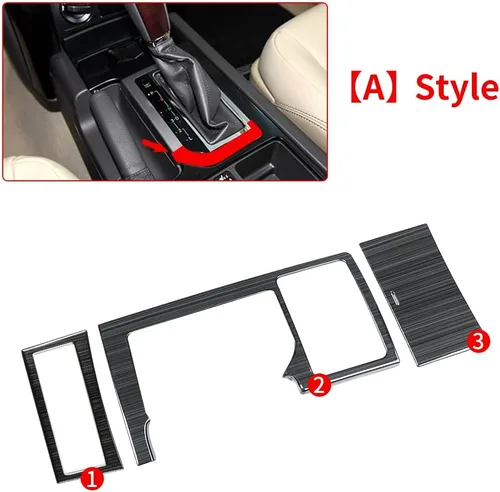 Vista 2 de Para Toyota Land Cruiser Prado 150 2010-2017 Accesorios de modificación decorativa interior Panel de caja de cambios central Lc150 Fj150