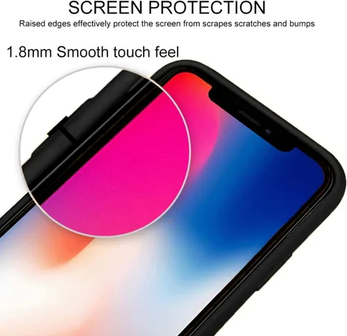 Vista 6 de Funda cruzada compatible con Apple iPhone 7 Plus/8 Plus, funda flexible de silicona líquida de TPU con cordón desmontable, correa para el cuello, a