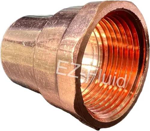 Vista 2 de EZ-FLUID Fontanería 1-1/4" C X FIP LF Adaptador hembra de cobre a presión, conexión de soldadura de sudor para residencial, comercial. (1 paquete)