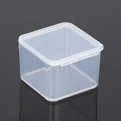 Vista 4 de Artibetter 50PCS Mini Rectángulo Transparente Contenedores de Plástico Caja de Almacenamiento con Tapa