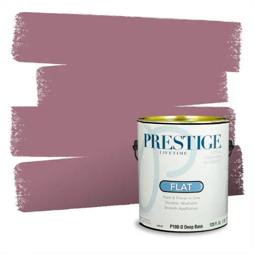 Vista 472 de Prestige Paints Pintura exterior e imprimación en uno, 1 galón, plano, coincidencia comparable de Valspar* Amber Rose*