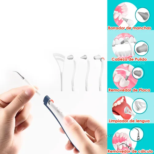 Vista 3 de Kit Limpiador Oral Removedor Sarro Eliminador Placa Dental