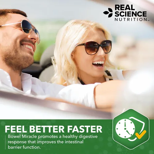 Vista 7 de Real Science Bowel Miracle - Suplemento de apoyo intestinal para comodidad digestiva y bienestar intestinal, con Vinitrox, GABA y vitaminas