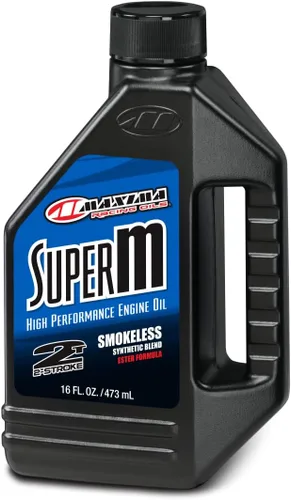 Vista 5 de Maxima Aceites de Carrera 20901-2PK Super M Aceite Premezcla de 2 Tiempos, Botella de 1L, Pack de 2