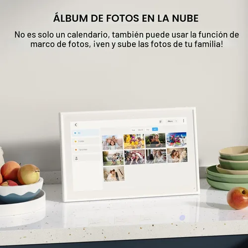 Vista 5 de Calendario digital inteligente de 10.1 pulgadas, calendario electrónico de escritorio, pantalla táctil IPS Full HD de 1920 x 1080 para planificar