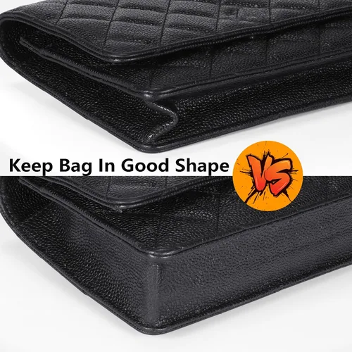 Vista 3 de Doxo Moldeador de base WOC, inserto de fieltro para bolsos de mano y protector para cartera en bolsas de cadena, máxima protección y apoyo.