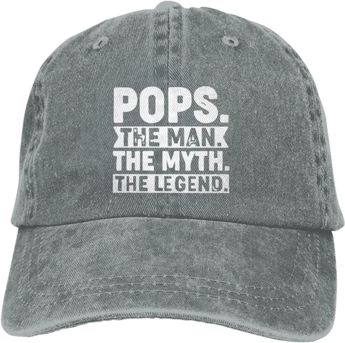 Vista 7 de Funny Hat Pops The Man The Myth The Legend - Gorra de béisbol ajustable para mujer