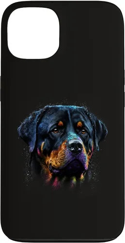 Vista 7 de Rottweiler Dog Face Watercolor Colorful Art Hand Drawn Case for iPhone 17
