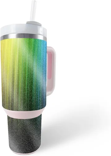 Vista 27 de MightySkins - Vaso con purpurina brillante compatible con Stanley The Quencher H2.0 FlowState de 40 onzas, parte trasera de cascabel, acabado