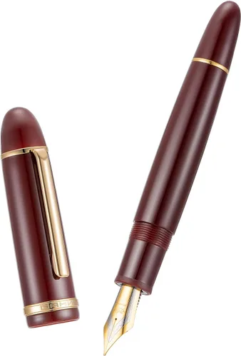 Vista 3 de Jinhao X159 - Juego de 4 bolígrafos estilográficos acrílicos de colores surtidos, tamaño 8, punta media, diseño clásico, pluma de escritura suave