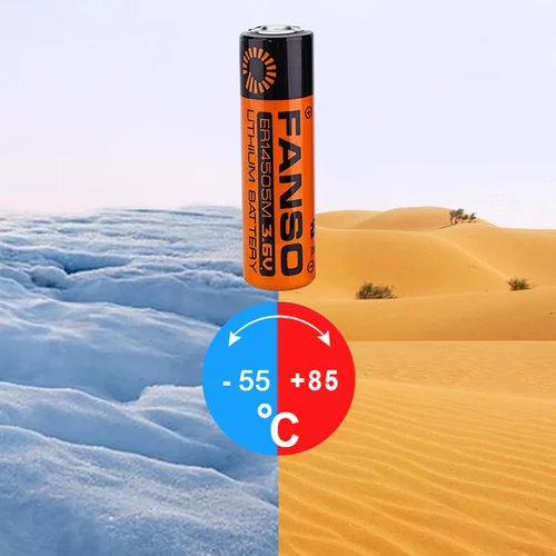 Vista 5 de Paquete de 6 baterías de litio FANSO ER14505M AA 3.6V 2200mAh ER14505 no recargables