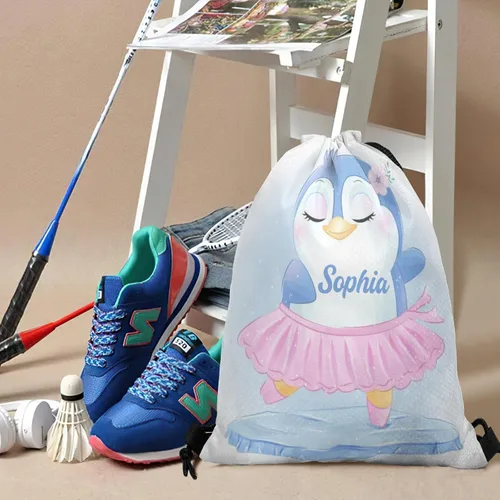 Vista 3 de Anneunique Mochila con cordón con nombre personalizado, bolsa impermeable casual para regalo de gimnasio deportivo, Patrón1, Mochilas Tradicionales
