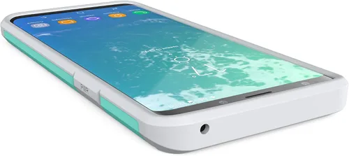 Vista 6 de Crave S9 Caso, Strong Guard Protection Series Funda para Samsung Galaxy S9 - Menta/Gris