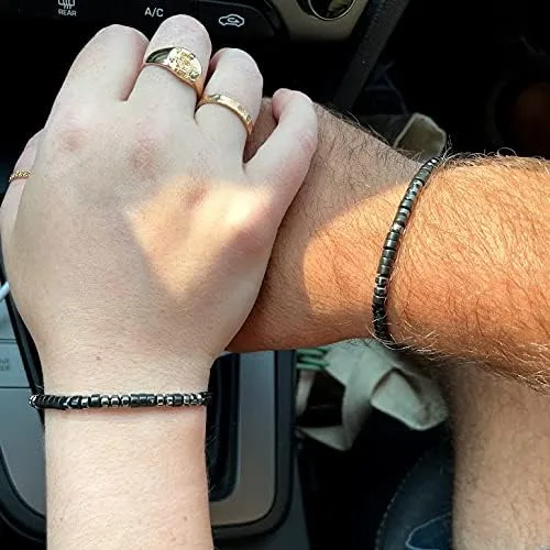 Vista 2 de Pulseras inspiradoras en código morse para hombres, mujeres, niños y niñas, padres, madres, tías, abuelas, hijas, para el Día de la madre
