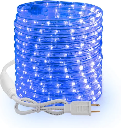 Vista 13 de Brizled - Luces de cuerda multicolor, 18 pies / 5.5 metros, 216 luces LED impermeables para Navidad, 120V, luz de tubo flexible ETL, enchufable