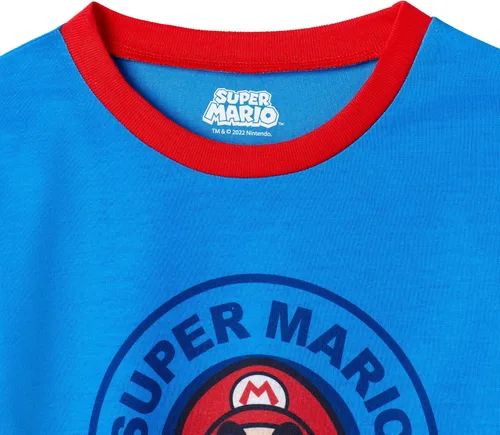 Vista 3 de Pijamas Super Mario para niños Juego de 4 piezas de ropa de dormir para niños, camisas de dormir y pantalones de pijama para niños grandes