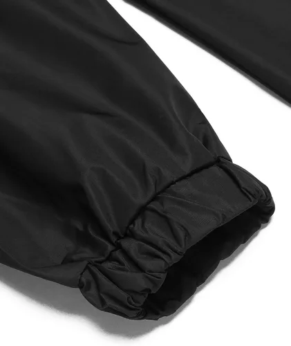 Vista 7 de COOFANDY - Impermeable largo y ligero para hombre, chaqueta con capucha para exteriores