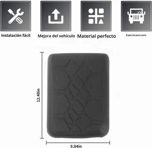 Vista 3 de RAZPOY JL - Funda para reposabrazos de consola central, protector de goma impermeable para mascotas, accesorios interiores para Jeep Wrangler JL