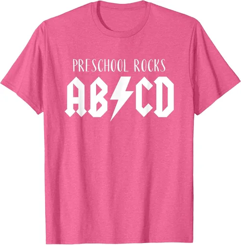 Vista 44 de Preschool Rocks Teacher Back to School ABCD Rock First Day T-Shirt Asphalt Grey