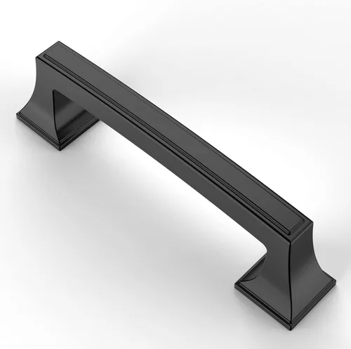 Vista 7 de Asidrama Paquete de 10 manijas de gabinete de cocina de níquel satinado cepillado de 3 pulgadas (2.992 in), tiradores de gabinete, accesorios