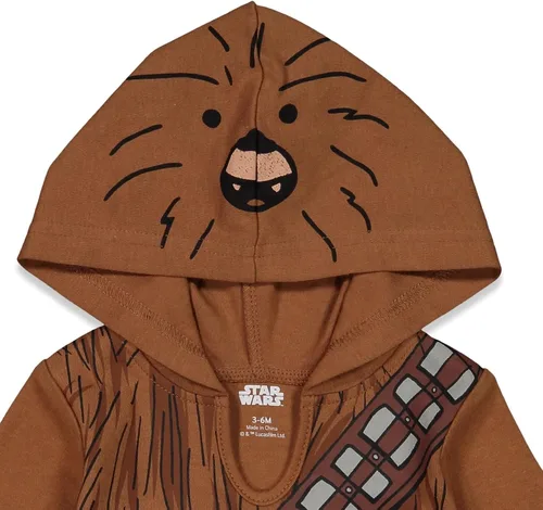 Vista 7 de STAR WARS Chewbacca R2-D2 Darth Vader - Paquete de 3 mamelucos para bebé recién nacido a bebé