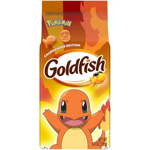 Vista 9 de Goldfish Pokémon Bulbasaur Edition Cheddar - Galletas horneadas para aperitivos, bolsa de 6.6 onzas
