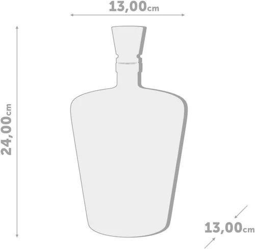 Vista 7 de Balvi - Decantador de whisky venenoso. Botella de licor de 1L (33-3/4 onzas) de capacidad. Tiene una calavera dentro. Hecho de vidrio.