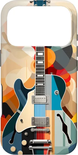 Vista 30 de Electric Guitar Abstract Art Cover Phone Case for iPhone 17