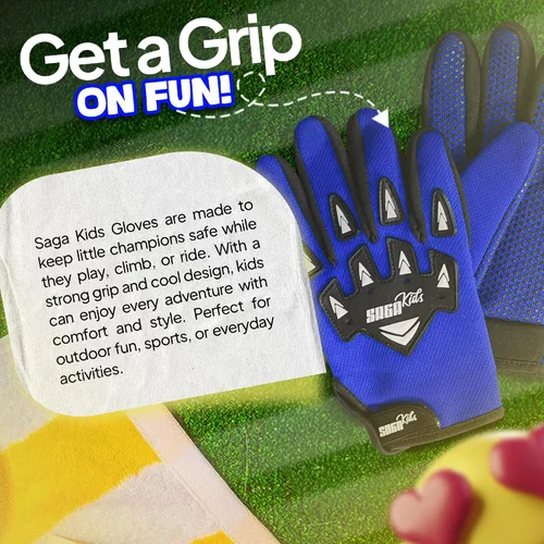 Vista 5 de Guantes de motocross juveniles, protección profesional para motociclistas de cross y BMX, equipo de alto rendimiento para niños y niñas, diseñados