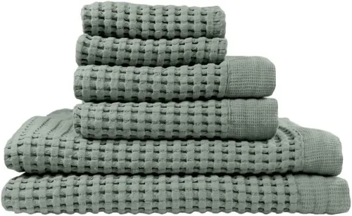 Vista 36 de GILDEN TREE Toalla de baño tipo waffle de secado rápido, toallas de baño delgadas de lujo, toallas de baño 40x80 grandes, estilo moderno (crema)