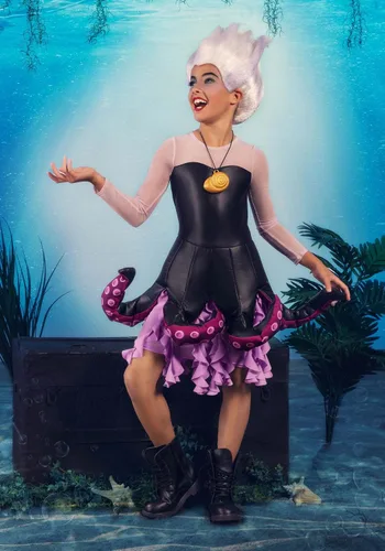 Vista 4 de Disfraz de Úrsula de Sirenita de Disney para niñas adolescentes