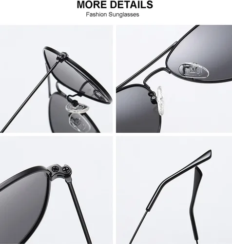 Vista 5 de Gleyemor Lentes de sol polarizados estilo aviador para niños y niñas, jóvenes, adolescentes, dos tamaños de 1.969 in y 2.047 in