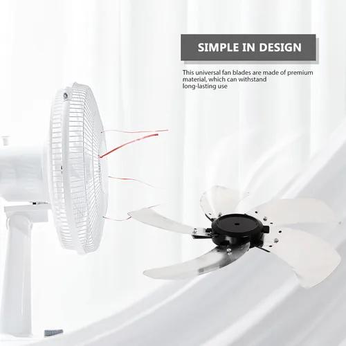 Vista 7 de LIFKOME Palas de ventilador de piso Soporte de aspas de ventilador 5 hojas s reemplazo para piezas de reparación de accesorios Hojas eléctricas